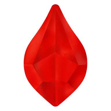 Estella Flat Back Shaped Rhinestones Non Hotfix Flame Light Siam - Bluestreak Crystals