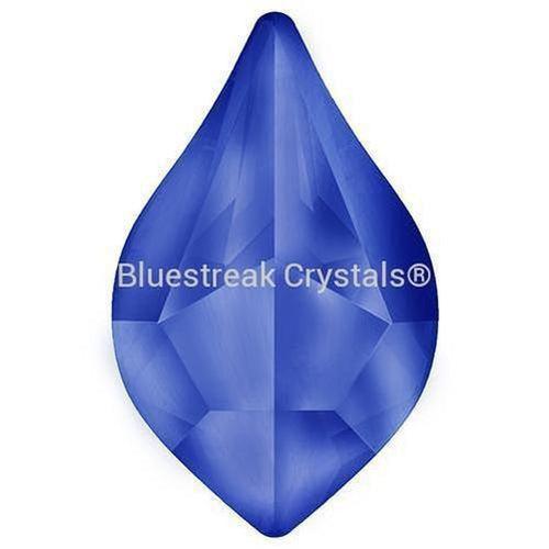 Estella Flat Back Shaped Rhinestones Non Hotfix Flame Sapphire-Estella Flatback Rhinestones Crystals (Non Hotfix)-8x6mm - Pack of 10-Bluestreak Crystals