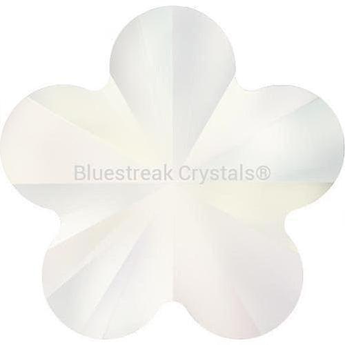 Estella Flat Back Shaped Rhinestones Non Hotfix Flower Neon White-Estella Flatback Rhinestones Crystals (Non Hotfix)-6x6mm - Pack of 10-Bluestreak Crystals