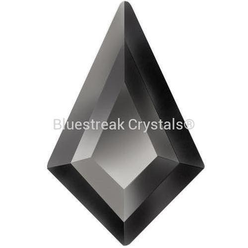 Estella Flat Back Shaped Rhinestones Non Hotfix Kite Jet Hematite-Estella Flatback Rhinestones Crystals (Non Hotfix)-8x5mm - Pack of 10-Bluestreak Crystals