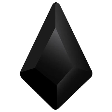 Estella Flat Back Shaped Rhinestones Non Hotfix Kite Jet - Bluestreak Crystals