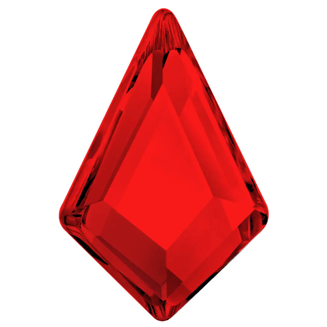 Estella Flat Back Shaped Rhinestones Non Hotfix Kite Light Siam - Bluestreak Crystals