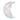 Estella Flat Back Shaped Rhinestones Non Hotfix Moon Crystal AB - Bluestreak Crystals