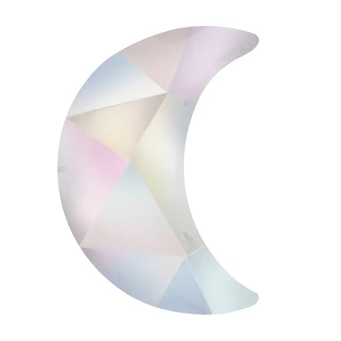 Estella Flat Back Shaped Rhinestones Non Hotfix Moon Crystal AB - Bluestreak Crystals