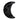 Estella Flat Back Shaped Rhinestones Non Hotfix Moon Jet - Bluestreak Crystals
