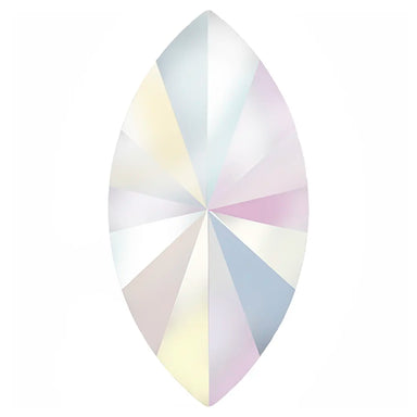 Estella Flat Back Shaped Rhinestones Non Hotfix Navette Crystal AB - Bluestreak Crystals