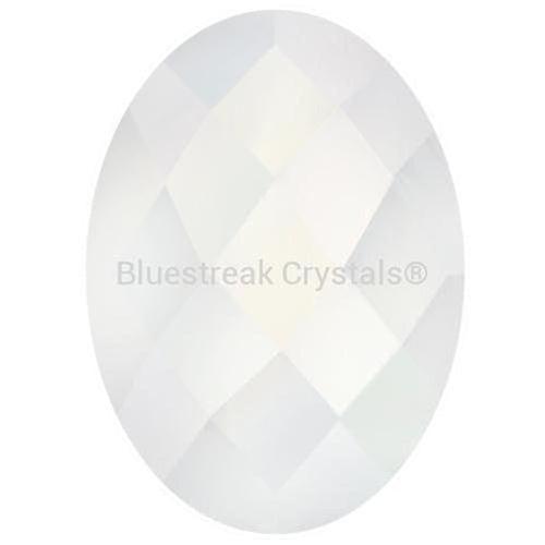 Estella Flat Back Shaped Rhinestones Non Hotfix Oval Neon White-Estella Flatback Rhinestones Crystals (Non Hotfix)-8x6mm - Pack of 10-Bluestreak Crystals