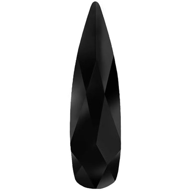 Estella Flat Back Shaped Rhinestones Non Hotfix Raindrop Jet - Bluestreak Crystals