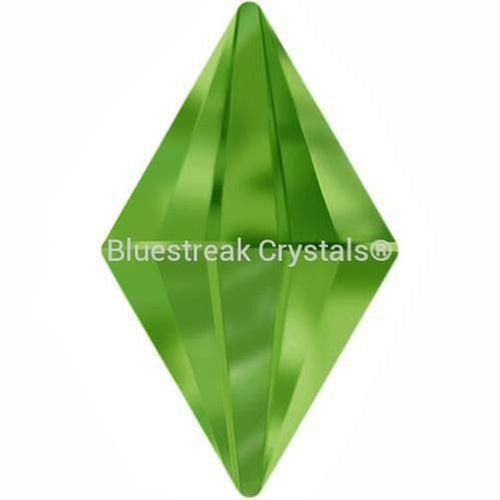 Estella Flat Back Shaped Rhinestones Non Hotfix Rhombus Fern Green-Estella Flatback Rhinestones Crystals (Non Hotfix)-10x6mm - Pack of 10-Bluestreak Crystals