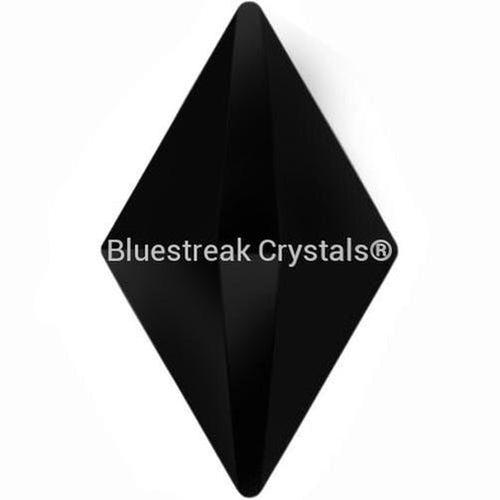 Estella Flat Back Shaped Rhinestones Non Hotfix Rhombus Jet-Estella Flatback Rhinestones Crystals (Non Hotfix)-10x6mm - Pack of 10-Bluestreak Crystals