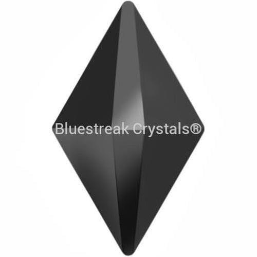 Estella Flat Back Shaped Rhinestones Non Hotfix Rhombus Jet Hematite-Estella Flatback Rhinestones Crystals (Non Hotfix)-10x6mm - Pack of 10-Bluestreak Crystals