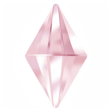 Estella Flat Back Shaped Rhinestones Non Hotfix Rhombus Light Rose - Bluestreak Crystals