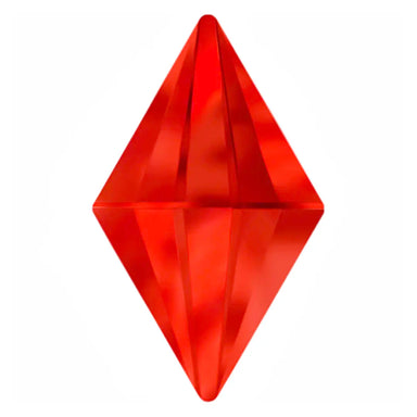 Estella Flat Back Shaped Rhinestones Non Hotfix Rhombus Light Siam - Bluestreak Crystals