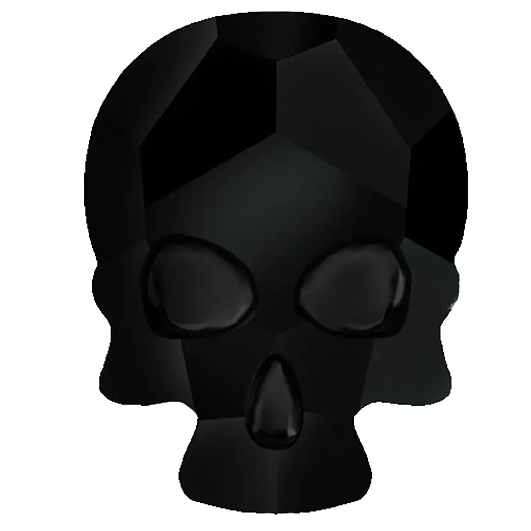 Estella Flat Back Shaped Rhinestones Non Hotfix Skull Jet - Bluestreak Crystals