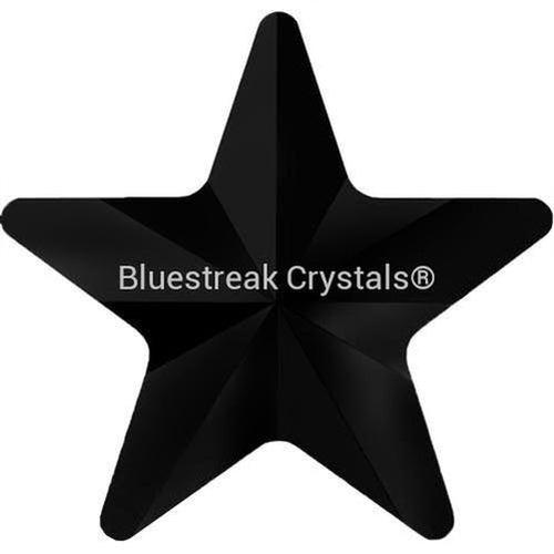 Estella Flat Back Shaped Rhinestones Non Hotfix Star Jet-Estella Flatback Rhinestones Crystals (Non Hotfix)-5x5mm - Pack of 10-Bluestreak Crystals