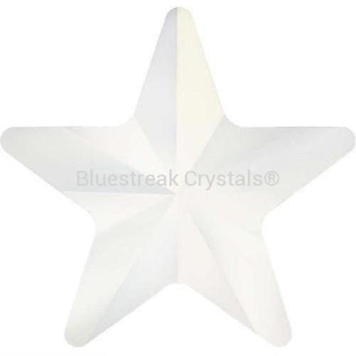 Estella Flat Back Shaped Rhinestones Non Hotfix Star Neon White-Estella Flatback Rhinestones Crystals (Non Hotfix)-5x5mm - Pack of 10-Bluestreak Crystals