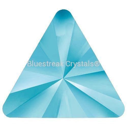 Estella Flat Back Shaped Rhinestones Non Hotfix Triangle Aquamarine-Estella Flatback Rhinestones Crystals (Non Hotfix)-6x5mm - Pack of 10-Bluestreak Crystals