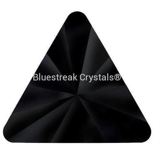 Estella Flat Back Shaped Rhinestones Non Hotfix Triangle Jet-Estella Flatback Rhinestones Crystals (Non Hotfix)-6x5mm - Pack of 10-Bluestreak Crystals