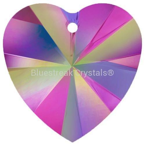 Estella Pendants Heart Crystal Vitrail Rose-Estella Pendants-8mm - Pack of 10-Bluestreak Crystals
