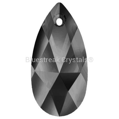 Estella Pendants Teardrop Crystal Silver Night-Estella Pendants-9x16mm - Pack of 2-Bluestreak Crystals