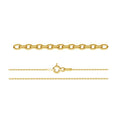 Gold Plated (24k) Sterling Silver Trace Chain - Bluestreak Crystals
