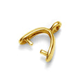 Gold Plated (24k) Stirrup Bail 11mm - Bluestreak Crystals