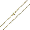 Gold Plated Medium Trace Chain - Bluestreak Crystals