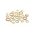 Gold Plated Open Round Jump Rings-Findings For Jewellery-Bluestreak Crystals