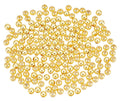 Gold Plated Smooth Round Beads - Bluestreak Crystals