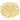 A pile of small, shiny gold round beads arranged in a circular shape on a plain white background.