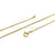 Gold Plated Snake Chains-Findings For Jewellery-16 inch - Pack of 1-Bluestreak Crystals