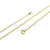 Gold Plated Trace Chains-Findings For Jewellery-16 inch - Pack of 1-Bluestreak Crystals
