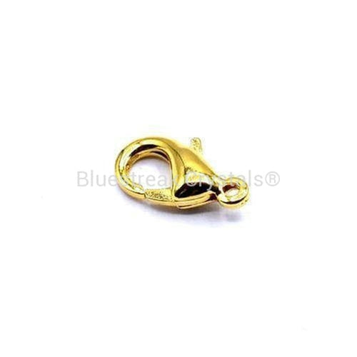 Gold Plated Trigger Clasp-Findings For Jewellery-10mm - Pack of 10-Bluestreak Crystals
