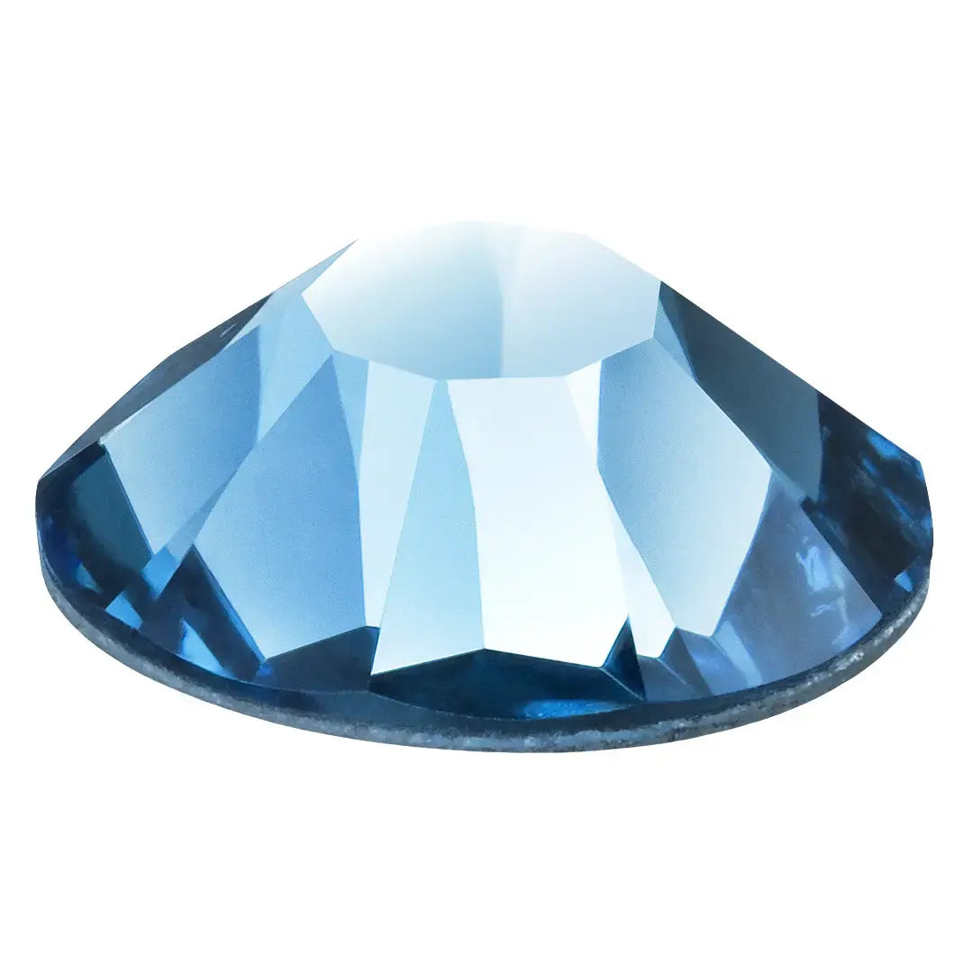 Preciosa Hotfix Flat Back Crystals (MAXIMA) Malibu Blue