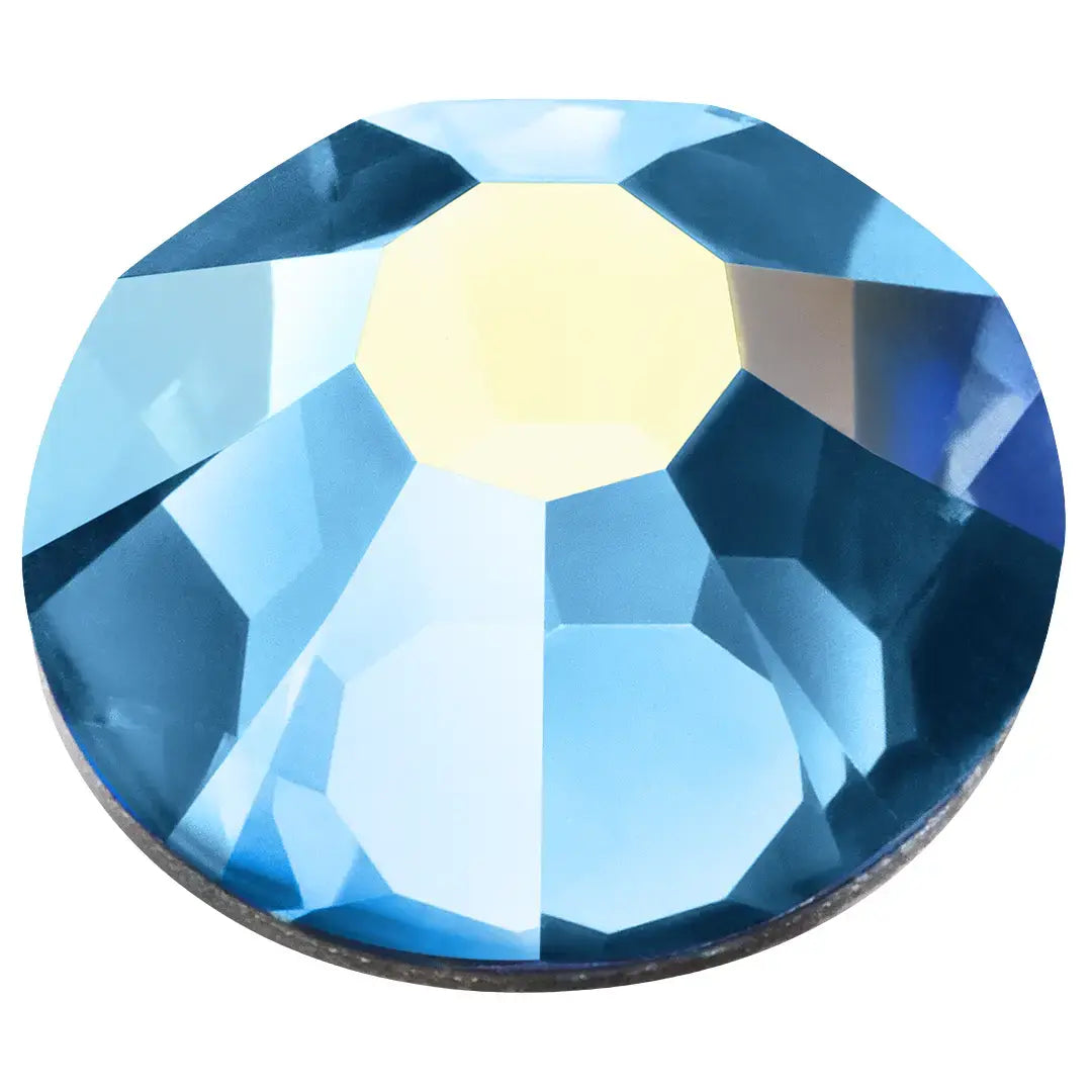 Preciosa Flat Back Crystals Non Hotfix (MAXIMA) Malibu Blue AB