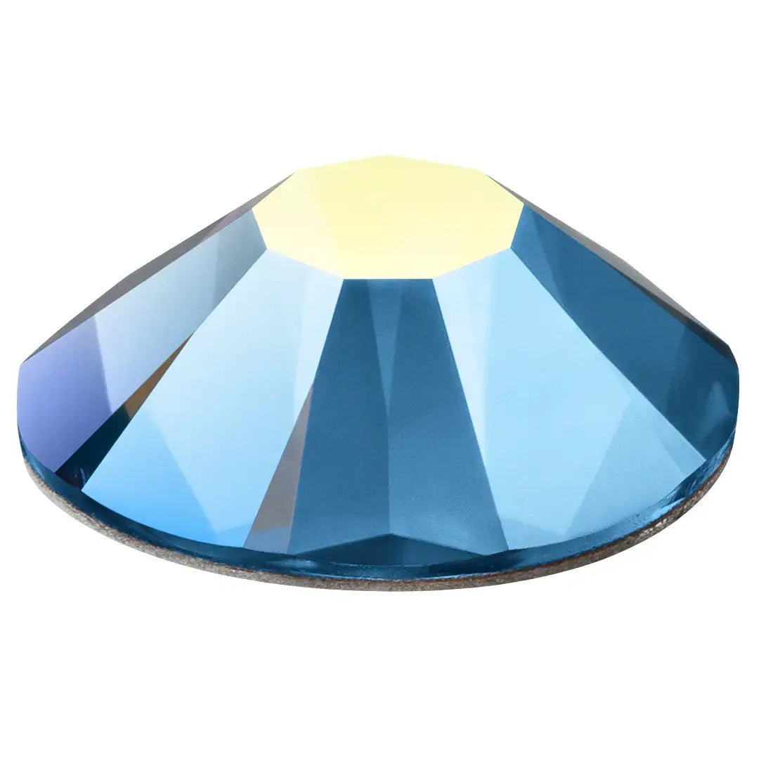 Preciosa Flat Back Crystals Non Hotfix (MAXIMA) Malibu Blue AB