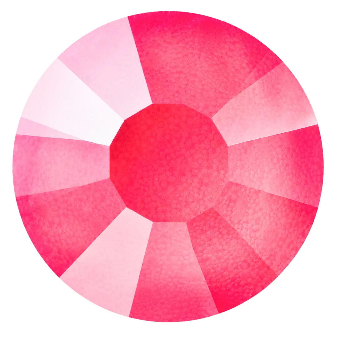 Preciosa Flat Back Crystals Non Hotfix (MAXIMA) Crystal Neon Pink