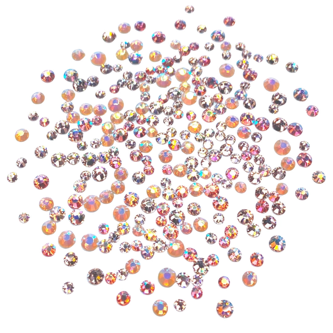 Preciosa Flat Back Crystals Non Hotfix Mix (MAXIMA) Pink Champagne
