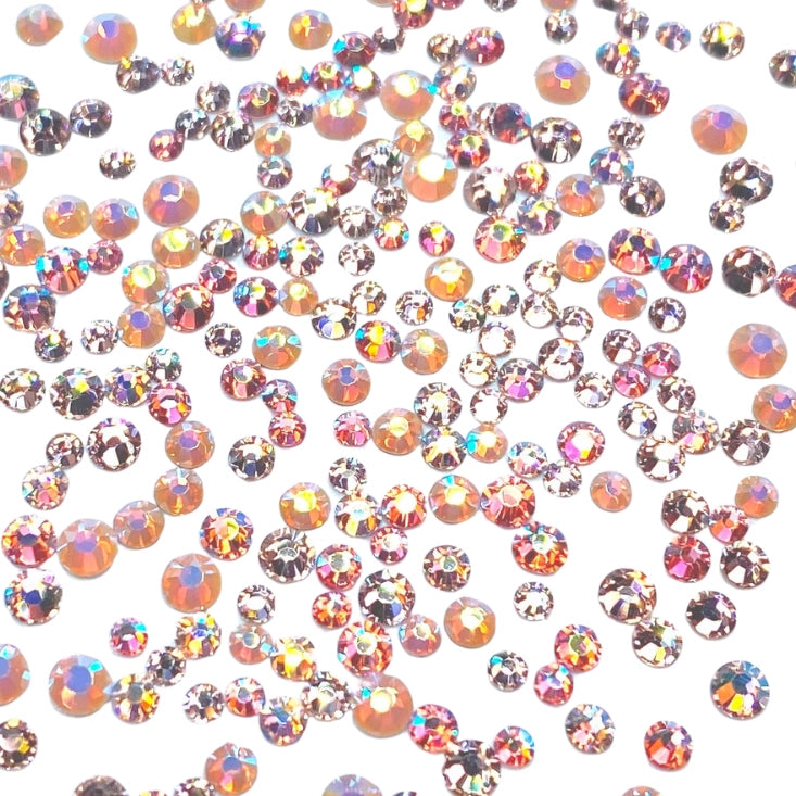 Preciosa Flat Back Crystals Non Hotfix Mix (MAXIMA) Pink Champagne