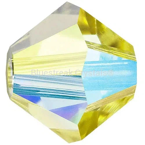 Preciosa Beads Bicone Acid Yellow AB-Preciosa Beads-3mm - Pack of 100-Bluestreak Crystals