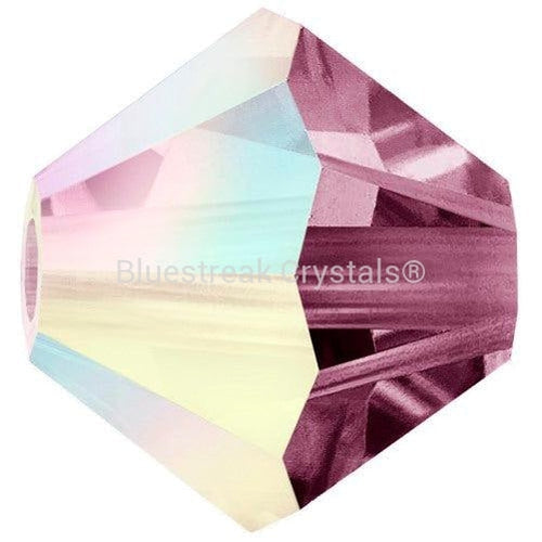 Preciosa Beads Bicone Amethyst AB-Preciosa Beads-3mm - Pack of 100-Bluestreak Crystals