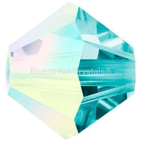 Preciosa Beads Bicone Aqua Bohemica AB-Preciosa Beads-3mm - Pack of 100-Bluestreak Crystals
