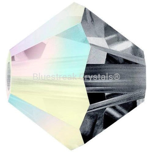 Preciosa Beads Bicone Black Diamond AB-Preciosa Beads-3mm - Pack of 100-Bluestreak Crystals