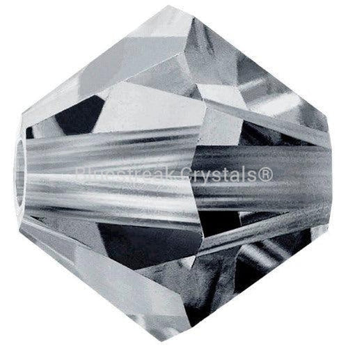 Preciosa Beads Bicone Black Diamond-Preciosa Beads-3mm - Pack of 100-Bluestreak Crystals