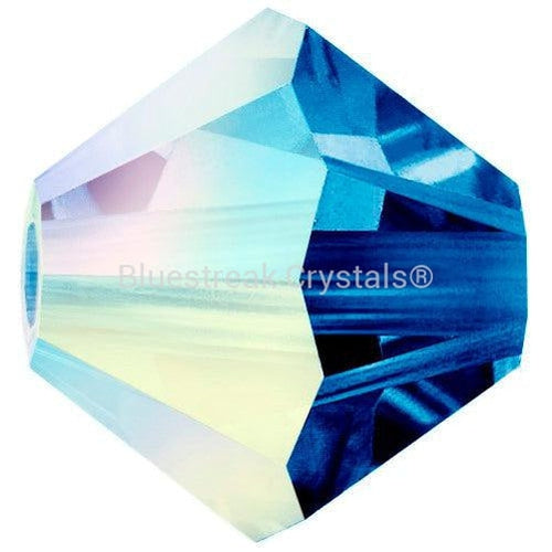 Preciosa Beads Bicone Capri Blue AB-Preciosa Beads-3mm - Pack of 100-Bluestreak Crystals