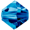 Preciosa Beads Bicone Capri Blue - Bluestreak Crystals