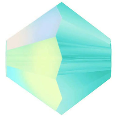 Preciosa Beads Bicone Caribbean Sea Matte AB - Bluestreak Crystals