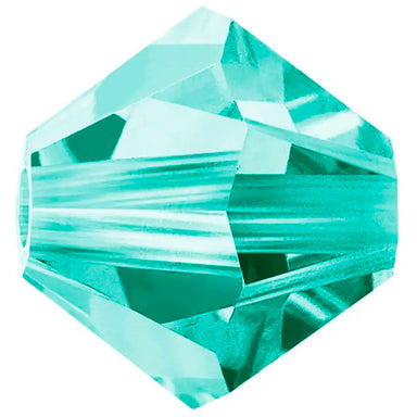 Preciosa Beads Bicone Caribbean Sea - Bluestreak Crystals