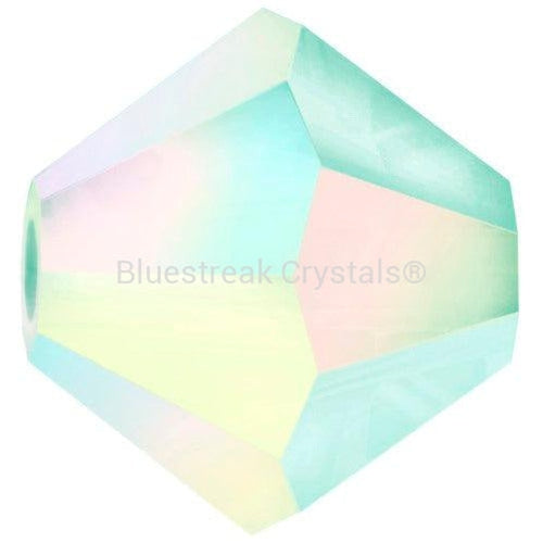 Preciosa Beads Bicone Chrysolite Opal AB 2X-Preciosa Beads-4mm - Pack of 100-Bluestreak Crystals