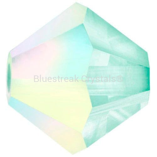 Preciosa Beads Bicone Chrysolite Opal AB-Preciosa Beads-4mm - Pack of 100-Bluestreak Crystals